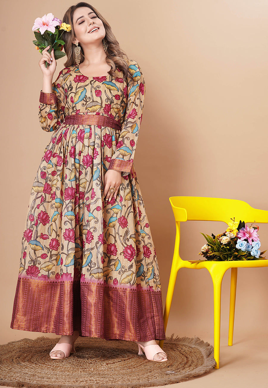 Full Sleeve Georgette Designer Gown, Feature : Anti-Wrinkle, Dry Cleaning,  Technics : Embroidered at Rs 2,000 / Piece in Hyderabad